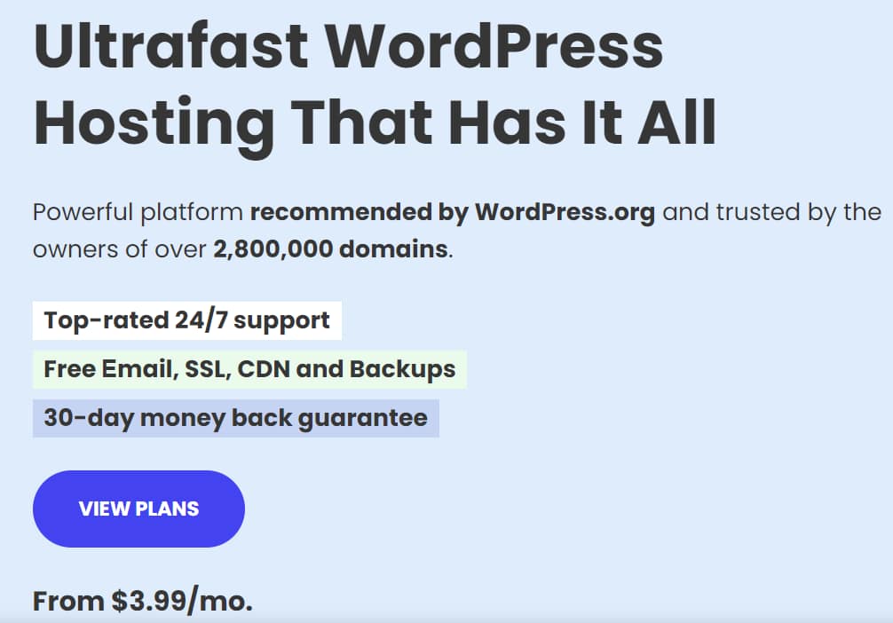 Top 5 WordPress Hosting Services Comparison for 2023