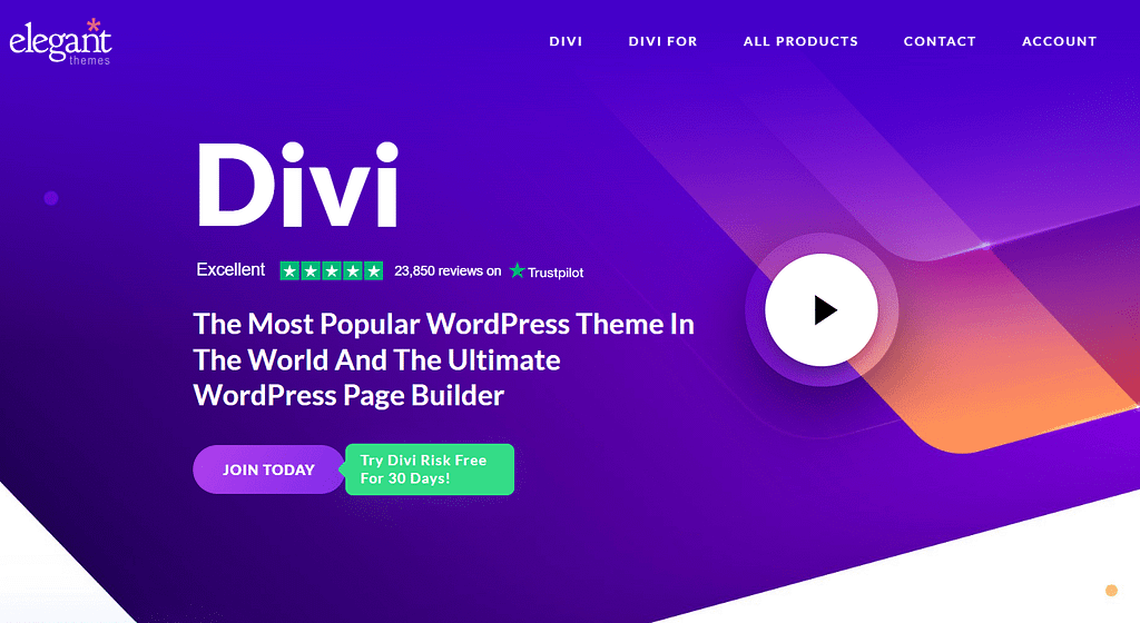 Divi wordpress blog theme