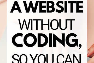 make a website without coding