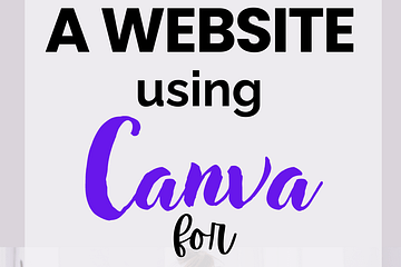 How to create a website using canva