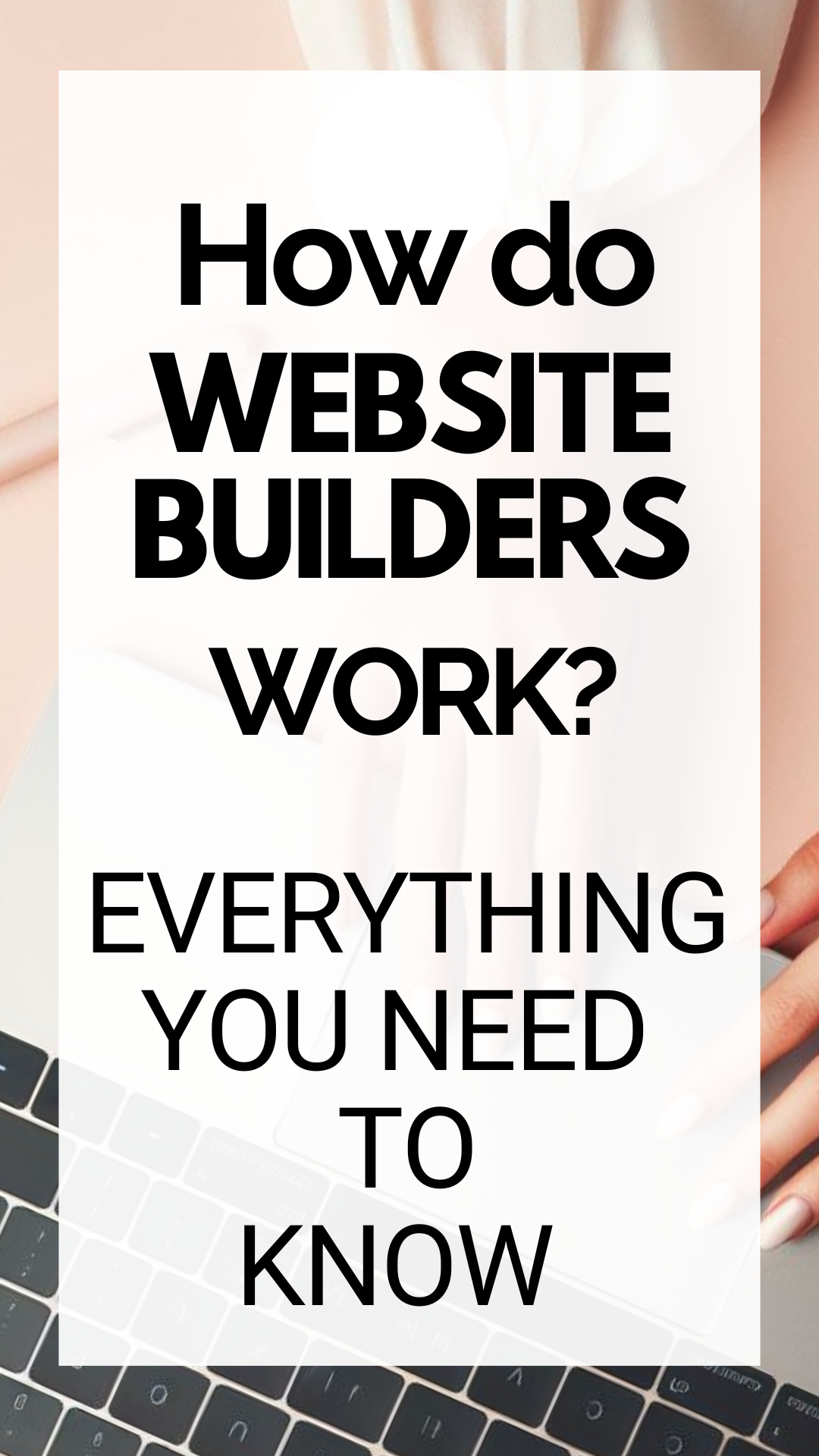 how do website builders work for beginners