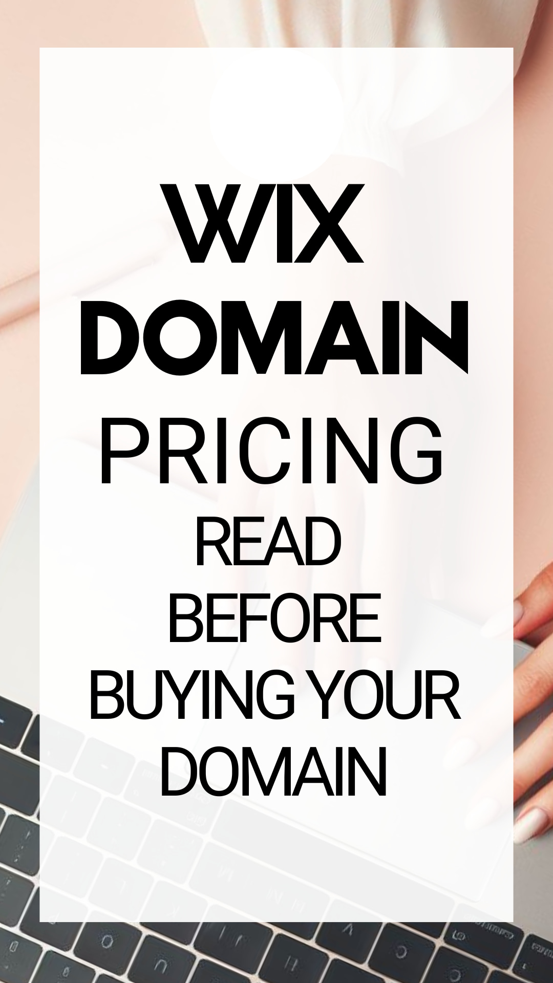 wix domain pricing